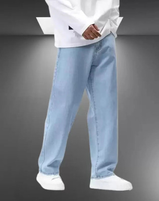 Nalaka Loose Fit Men Light Blue Jeans