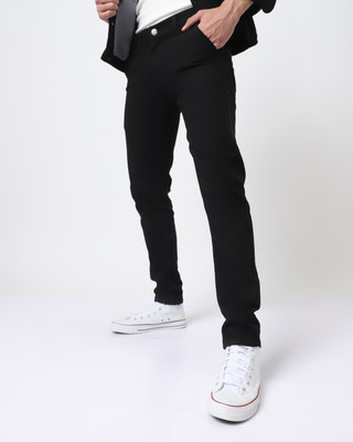 Urbano Fashion Slim Men Black Jeans