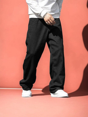 Denimdare Relaxed Fit Men Black Jeans