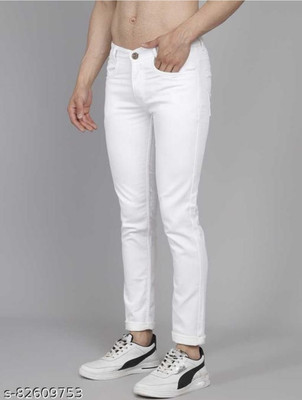 fashionatractio Regular Men White Jeans