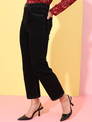Tokyo Talkies Flared Women Black Jeans