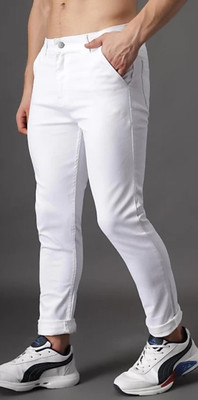 Anjali collection Regular Men White Jeans