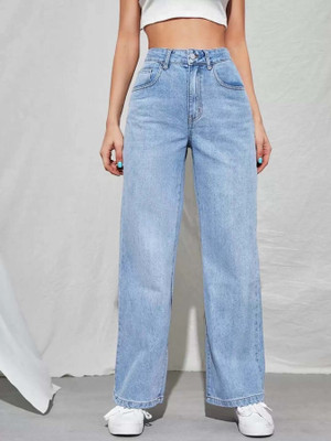 HouseOfCommon Straight Fit Women Light Blue Jeans