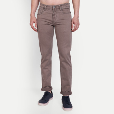 MEGHZ Slim Men Brown Jeans