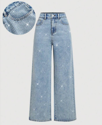 BEAUTEEY Straight Fit Women Light Blue Jeans