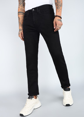 FLYING MACHINE Tapered Fit Men Black Jeans