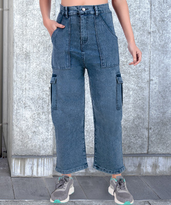 NEUNK Loose Fit Women Black, Blue Jeans