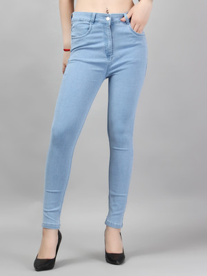 GOLD-D.A FASHION Skinny Women Light Blue Jeans
