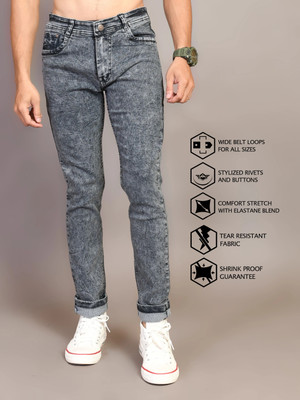 RASSO Slim Men Dark Grey Jeans