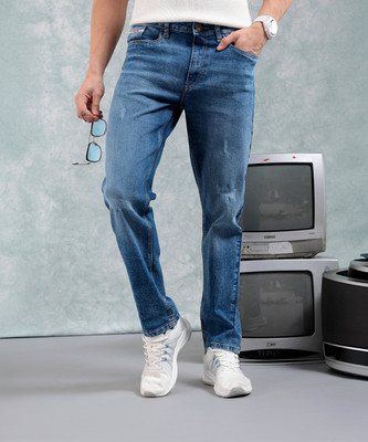 The Indian Garage Co. Slim Men Light Blue Jeans