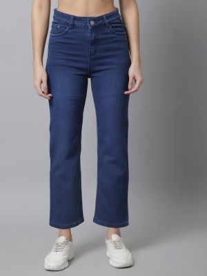 NULLNAUT Flared Women Dark Blue Jeans