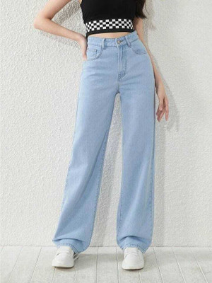 Thekids Relaxed Fit Girls Blue Jeans