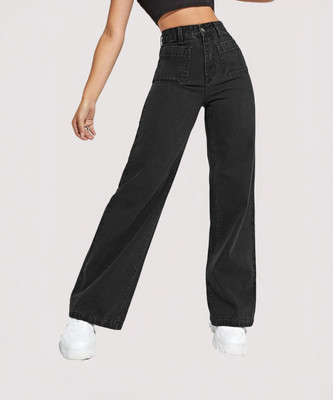 KOTTY Flared Women Black Jeans