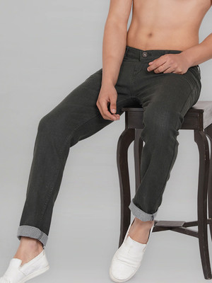 Dais Stretchable Slim Men Green Jeans