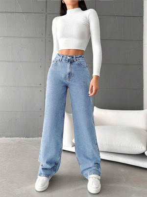 FLIXI Straight Fit Women Light Blue Jeans