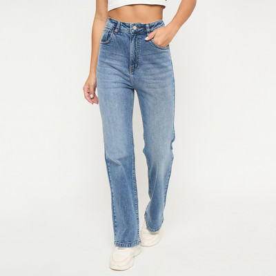MADAME Straight Fit Women Light Blue Jeans