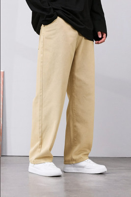 markview Loose Fit Men Beige Jeans