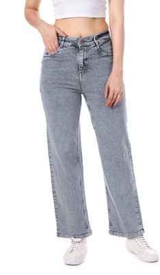 VK Fashion Straight Fit Women Grey Jeans