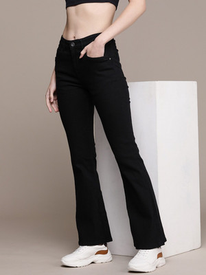 Roadster Flared Women Black Jeans