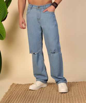 DENIM LOOK Loose Fit Men Light Blue Jeans
