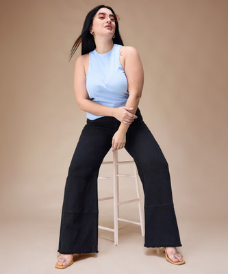 Miss Chase Relaxed Fit Women Black Jeans