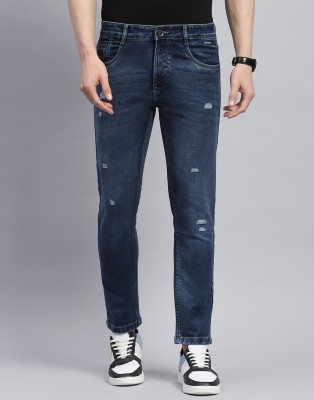 MONTE CARLO Slim Men Dark Blue Jeans