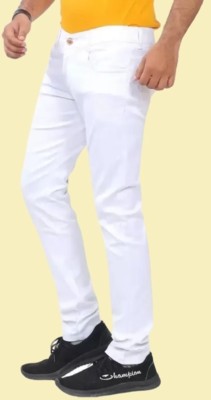 comfits Tapered Fit Men White Jeans