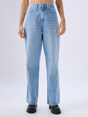 Spykar Straight Fit Women Blue Jeans