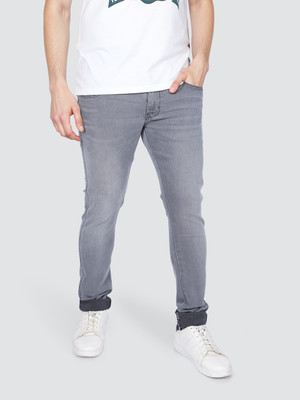 Wrangler Skinny Men Grey Jeans