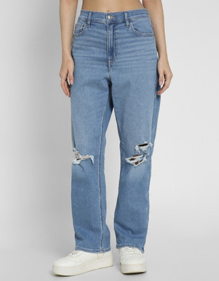 American Eagle Straight Fit Women Blue Jeans