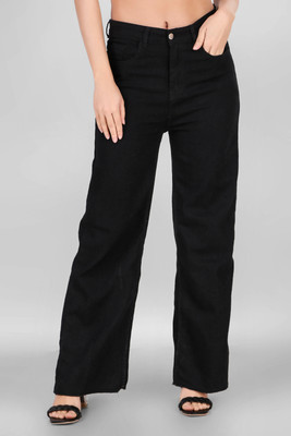 Ira Collections Flared Women Black Jeans