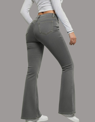 Dollfashion Boot-Leg Women Grey Jeans