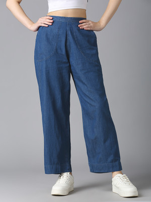 CEFALU Loose Fit Women Light Blue Jeans