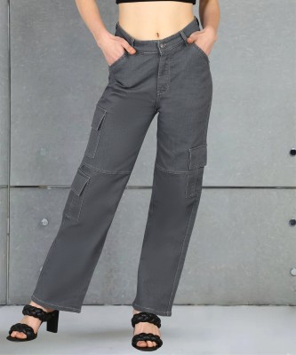 Glossia Flared Women Grey Jeans