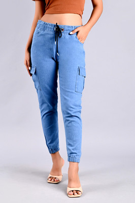 Oiskal Jogger Fit Women Light Blue Jeans