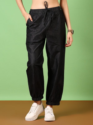 V-MART Jogger Fit Women Black Jeans