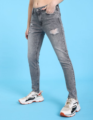 FLYING MACHINE Skinny Women Grey Jeans