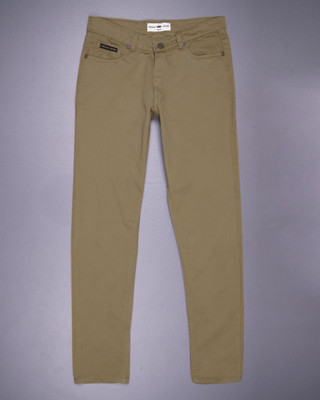 french crown Slim Men Brown Jeans