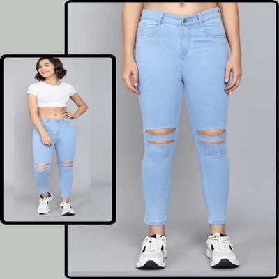 Perfect Outlet Skinny Women Blue Jeans