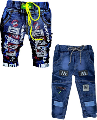 EASTWARDS Relaxed Fit Baby Boys & Baby Girls Blue Jeans(Pack of 2)