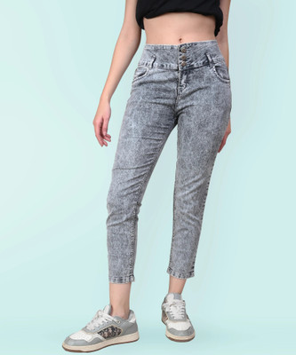 Coutume Collections Boyfriend Women Grey Jeans