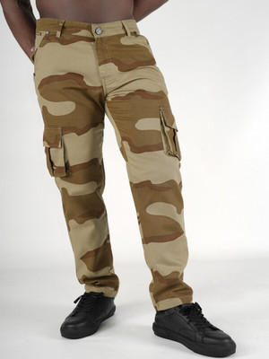 french crown Regular Men Brown, Beige Jeans