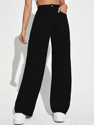 LTA Straight Fit Women Black Jeans