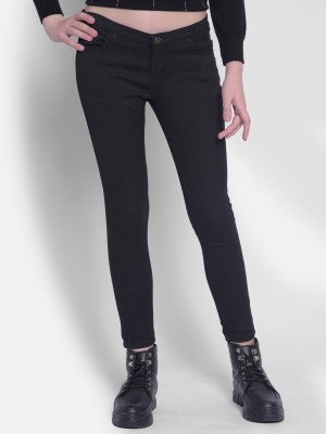 CRIMSOUNE CLUB Skinny Women Black Jeans