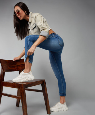 DOLCE CRUDO Skinny Women Blue Jeans