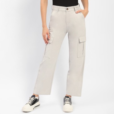 MADAME Straight Fit Women Grey Jeans