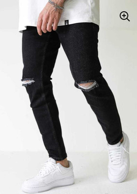 Crishtaliyo Slim Men Black Jeans