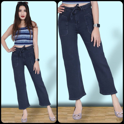 1DAYSTREET Regular Women Dark Blue Jeans