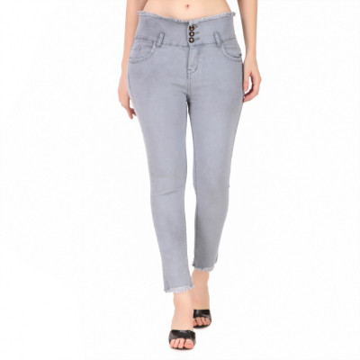 FREEDOMFASHION Slim Women Grey Jeans