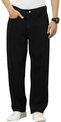 LOOKONCE Straight Fit Men Black Jeans